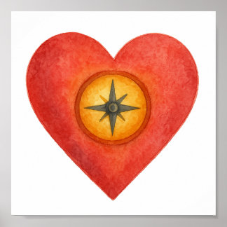 Your heart knows the right direction poster