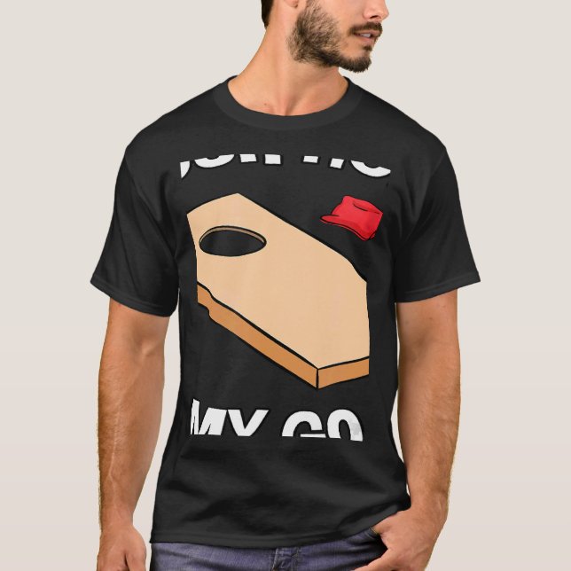 Your Hole Is My Goal Cornhole Team Bean Bag T-Shirt (Front)