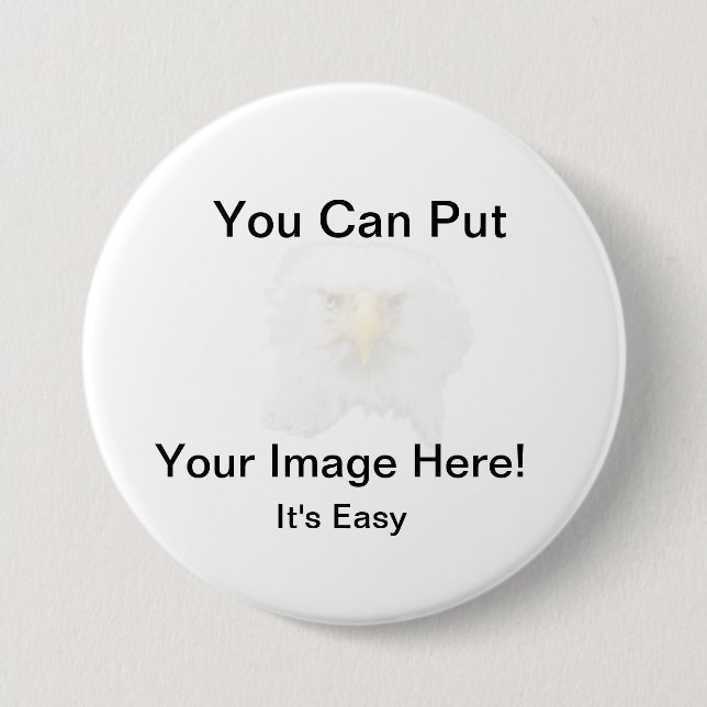 Your Image Here   3 Inch Round Button (Front)