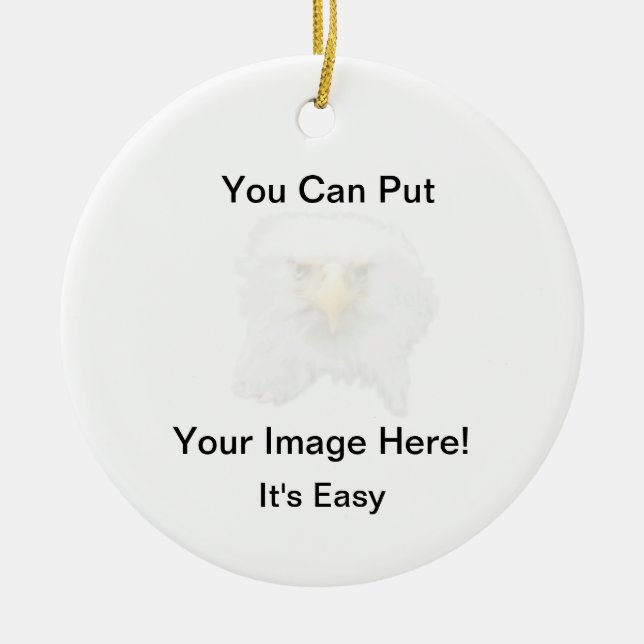 Your Image Here Ceramic Ornament (Front)