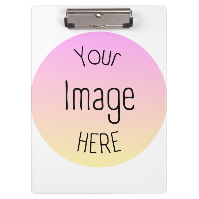 Your Image Here Clipboard – Customizable (Front)
