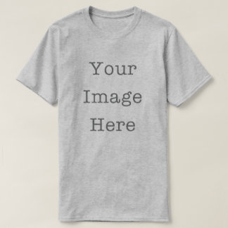 Your Image Here Customizable Personalized Gray T-Shirt