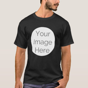 your image here, photo custom edit circle  T-Shirt