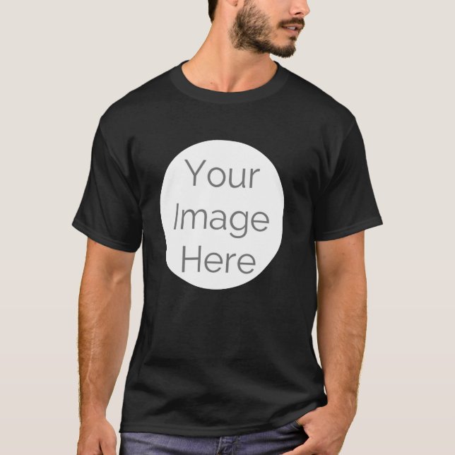 your image here, photo custom edit circle  T-Shirt (Front)