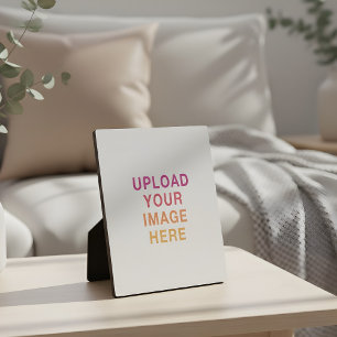 Your Image Logo Blank White Plaque