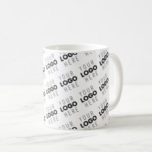 Your Image/Logo Lightened Automatically + Pattern Coffee Mug