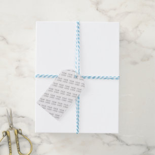 Your Image/Logo Lightened Automatically + Pattern Gift Tags