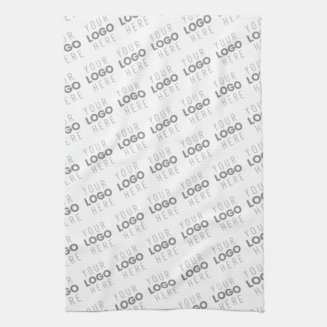 Your Image/Logo Lightened Automatically + Pattern Kitchen Towel (Vertical)