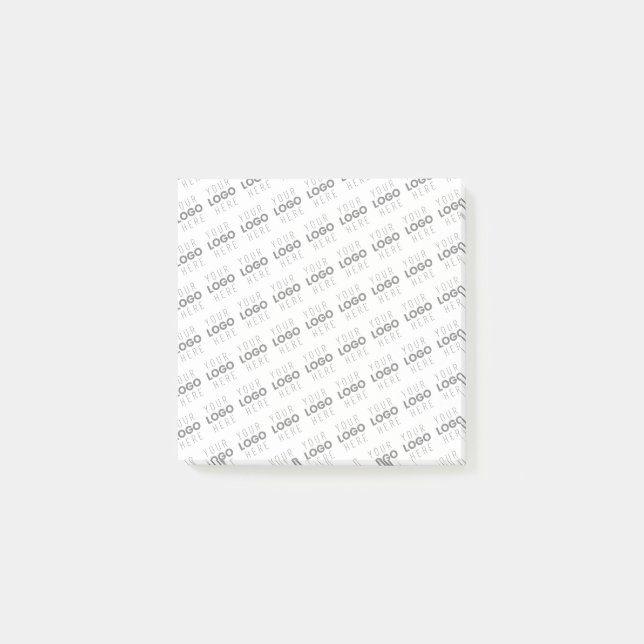 Your Image/Logo Lightened Automatically + Pattern Post-it Notes (Front)