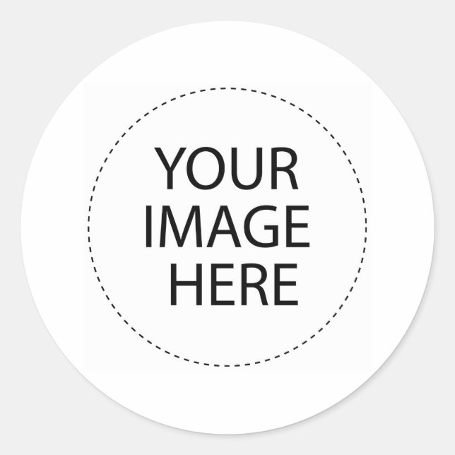 Your Image or Text Here Classic Round Sticker (Front)