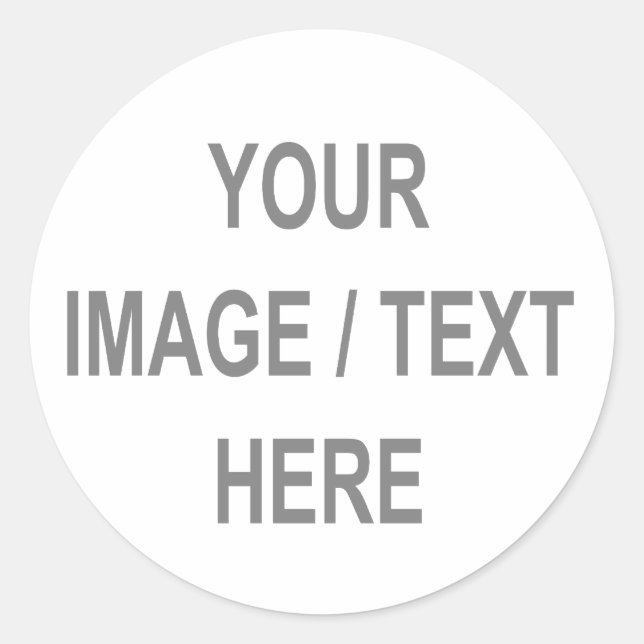 Your Image-Text Here 21st Birthday Gift Classic Round Sticker (Front)