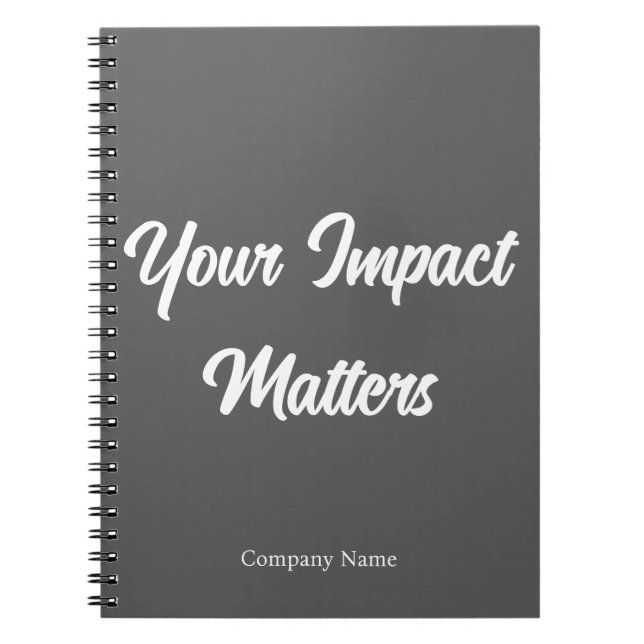 Your Impact Matters Employee Appreciation Custom Notebook (Front)