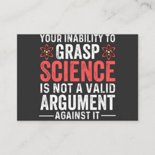 Your Inability To Grasp Science Business Card