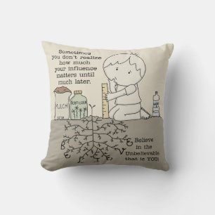 Your Influence Matters Throw Pillow