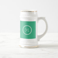 Your Initial Mint Green High End Coloured
