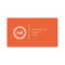 YOUR INITIALS LOGO on ORANGE No. 2 Business Card