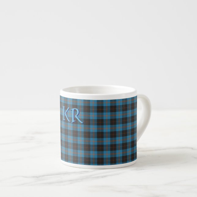 Your initials on Angus District Ancient tartan Espresso Cup (Front Right)