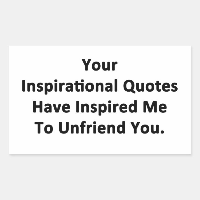 Your Inspirational Quotes Sticker (Front)