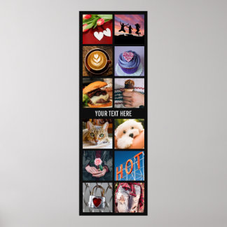 YOUR INSTAGRAM PHOTOS custom collage poster