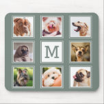 YOUR INSTAGRAM PHOTOS / dogs custom monogram pad Mouse Pad<br><div class="desc">Change any or all the images to your own photos,  and the text field to what you want. You can also change the background colour to any colour of your choice by using the “customize it” function. See my store (PATTERNS > MONOGRAMS & FRAMES) for more custom photo products.</div>