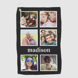 YOUR Instagram photos, name & colour golf towel