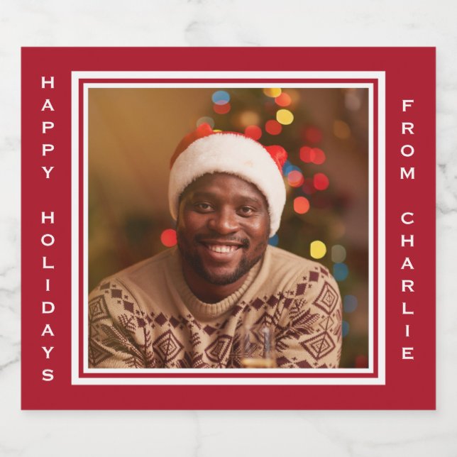 YOUR Instragram photo & custom text labels (Single Label)