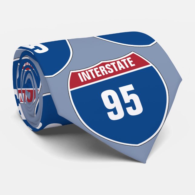 Your Interstate Number Tie (Rolled)