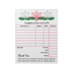 Your Invoice Notepad