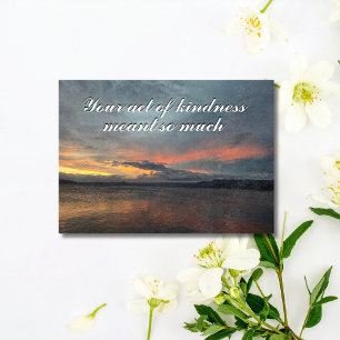 Your Kindness Meant So Much Sympathy Thank You Card