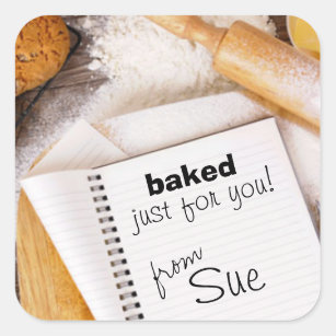 Your Kitchen Creations (custom baking sticker) Square Sticker
