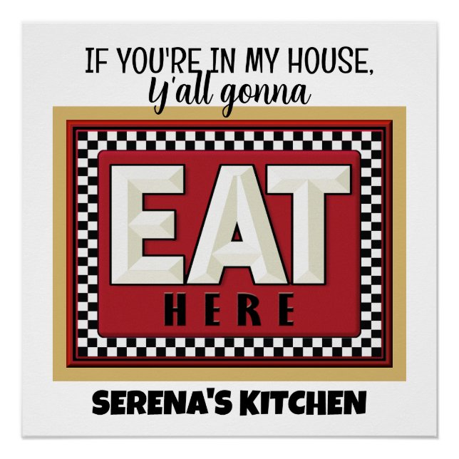 Your Kitchen  Poster (Front)
