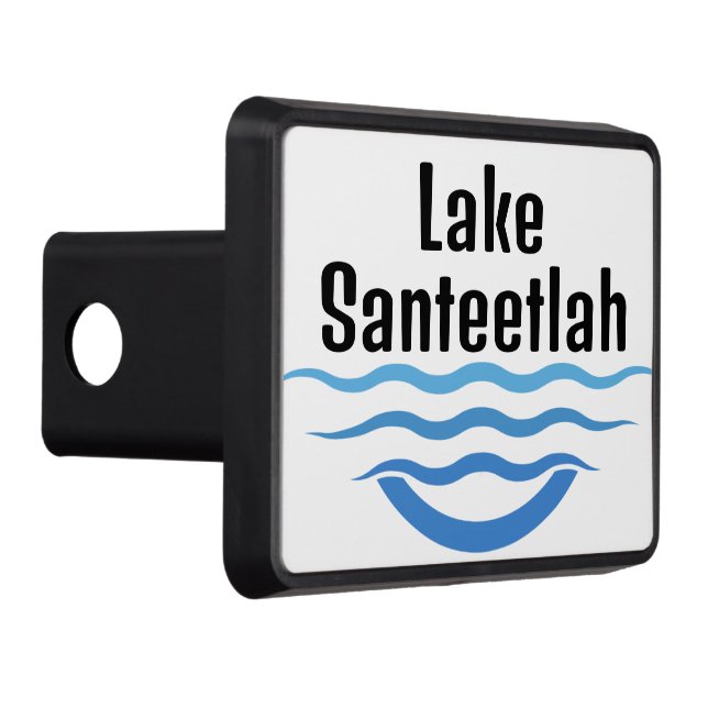 Your Lake's Name Custom  Trailer Hitch Cover (Right)