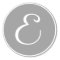 Your Letter, Custom Monogram E Initial Grey