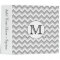 Your Letter. Grey Zigzag Pattern Monogram.
