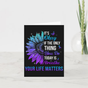 Your Life Problems Suicide Prevention Awareness Me Card