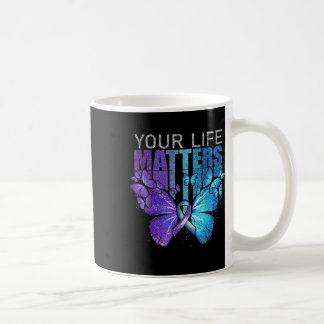 Your Life Purple Ribbon Suicide Prevention Awarene Coffee Mug