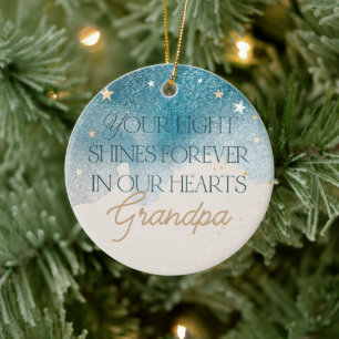 Your Light Shines Forever Ceramic Ornament