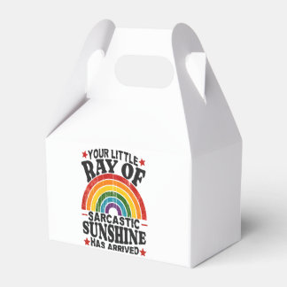 Your Little Ray Of Sarcastic Sunshine Favor Box