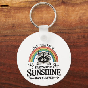 Your Little Ray Of Sarcastic Sunshine Sarcastic Keychain