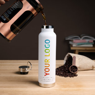 Your Logo 22oz Slogan Website Custom Water Bottle