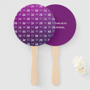 Your Logo   2 Uploaded Images or Business Logos  Hand Fan