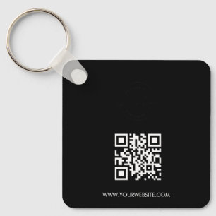 Your Logo and QR code goes here Simple  Custom  Keychain