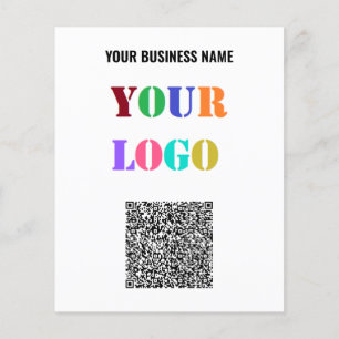 Your Logo and QR Code Promotional Business Flyers