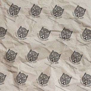 Your Logo and Social Media, Packaging Business Rubber Stamp