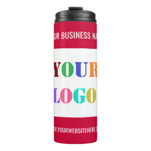 Your Logo and Text Business Thermal Tumbler
