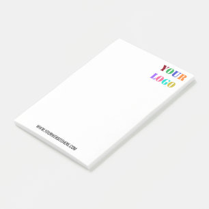 Your Logo and Text Promotional Business Modern Post-it Notes