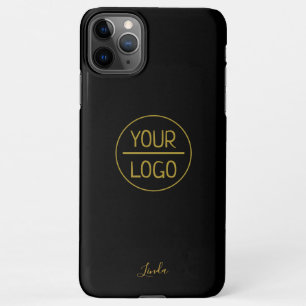Your Logo/Art/Photo, Name White Script, Black iPho iPhone 11Pro Max Case
