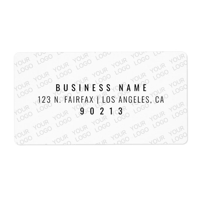 Your Logo Automatically Lightened & Repeating (Front)