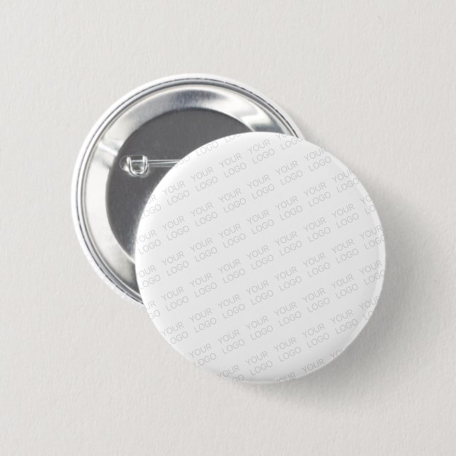 Your Logo Automatically Lightened & Repeating 2 Inch Round Button (Front & Back)