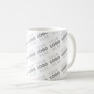 Your Logo Automatically Lightened & Repeating Coffee Mug